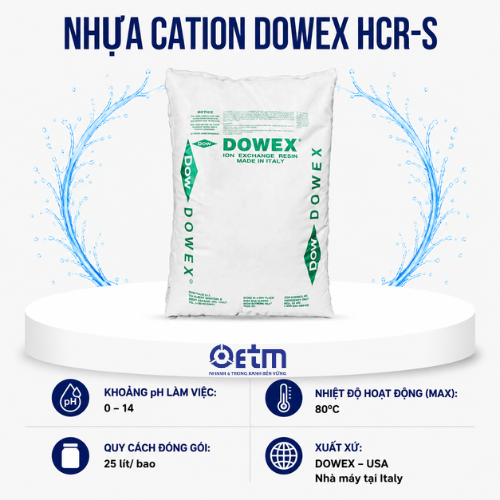 Nhựa Cation Dowex HCR-S